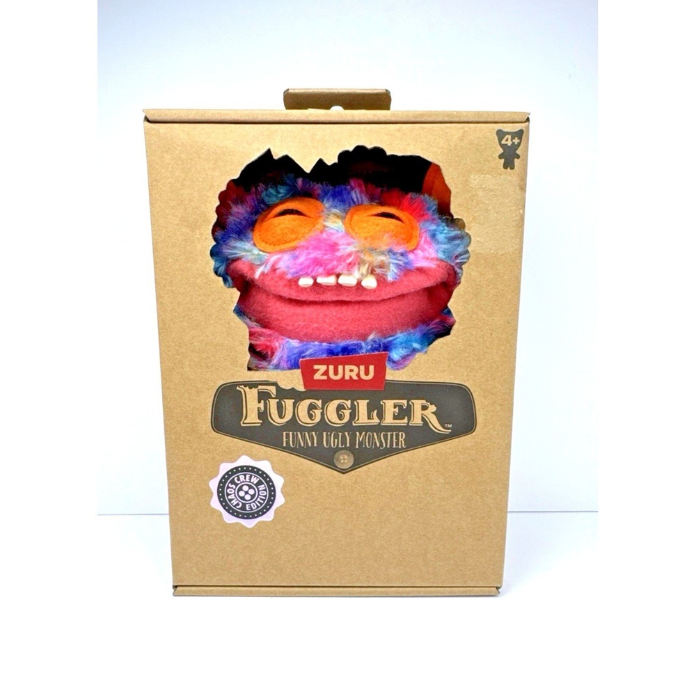 ZURU Fuggler Funny Ugly Monster Blue Pink‎ Plush Toy Sealed Box New